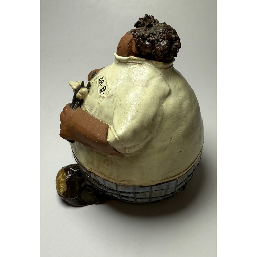 1984 Sara Meadows Clay Art Balloon People Dr B Dentist Molar Figurine Statue - Picture 5 of 6